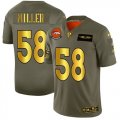 Nike Broncos #58 Von Miller 2019 Olive Gold Salute To Service Limited Jersey