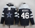 Nike Dallas Cowboys #46 Alfred Morris Navy Blue Player Pullover NFL Hoodie