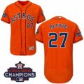 Astros #27 Jose Altuve Orange Flexbase Authentic Collection 2017 World Series Champions Stitched MLB Jersey