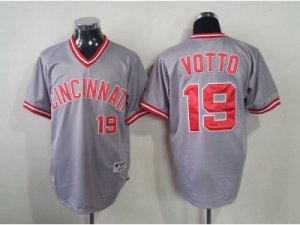 mlb jerseys cincinnati reds #19 votto grey[2013 new]