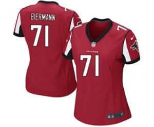 Womens Nike Atlanta Falcons #71 Kroy Biermann Game Red Team Color NFL Jersey