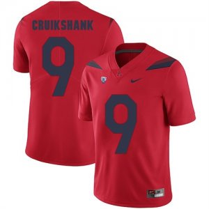 Arizona Wildcats 9 Dane Cruikshank Red College Football Jersey