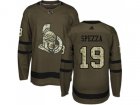 Youth Adidas Ottawa Senators #19 Jason Spezza Green Salute to Service Stitched NHL Jersey