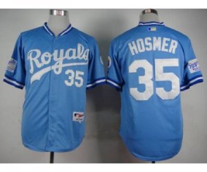 mlb jerseys kansas city royals #35 hosmer lt.blue[m&n]