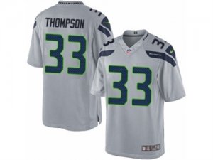 Mens Nike Seattle Seahawks #33 Tedric Thompson Limited Grey Alternate NFL Jersey