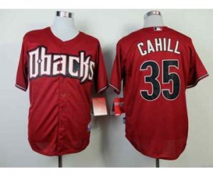 mlb jerseys arizona diamondbacks #35 cahill red