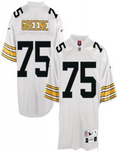 nfl pittsburgh steelers #75 greene throwback white