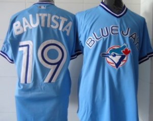 mlb Toronto Blue Jays #19 Bautista m&n Blue