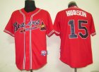 MLB Atlanta Braves #15 Hudson Red