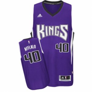 Youth Adidas Sacramento Kings #40 Arron Afflalo Swingman Purple Road NBA Jersey