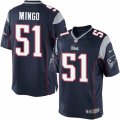 Mens Nike New England Patriots #51 Barkevious Mingo Limited Navy Blue Team Color NFL Jersey