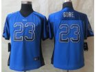 Women Nike Indianapolis Colts #23 Frank Gore blue jerseys(Drift Fashion)