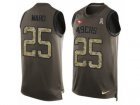 Mens Nike San Francisco 49ers #25 Jimmie Ward Limited Green Salute to Service Tank Top NFL Jersey