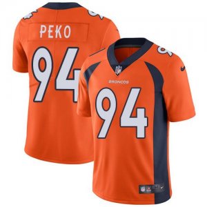 Nike Broncos #94 Domata Peko Orange Vapor Untouchable Limited Jersey