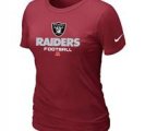 Women Okaland Raiders Red T-Shirt