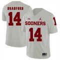 Oklahoma Sooners #14 Sam Bradford White College Football Jersey