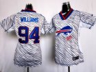 Nike women nfl buffalo bills #94 Williams jerseys[fem fan zebra]