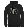 Men's Pittsburgh Penguins Black Rink Warrior Pullover Hoodie