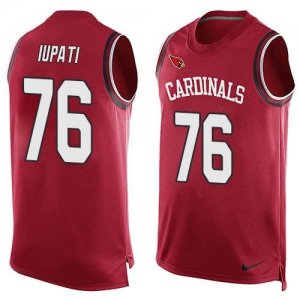 Nike Arizona Cardinals #76 Mike Iupati Red Team Color Men\'s Stitched NFL Limited Tank Top Jersey