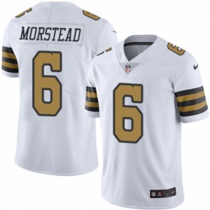 Youth Nike New Orleans Saints #6 Thomas Morstead Limited White Rush NFL Jersey