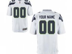 Men\'s Nike Seattle Seahawks Customized Game White Jerseys (S-4XL)