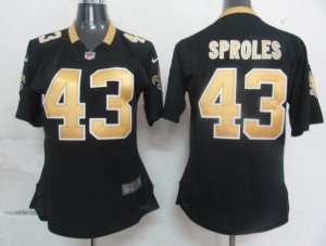 Women Nike New Orleans Saints #43 Sproles black Jersey