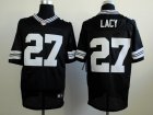 Nike Green Bay Packers #27 Eddie Lacy Black Jerseys(Shadow Elite)