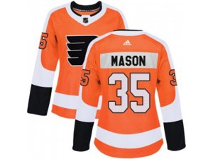 Women Adidas Philadelphia Flyers #35 Steve Mason Orange Home Authentic Stitched NHL Jersey