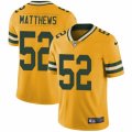 Mens Nike Green Bay Packers #52 Clay Matthews Limited Gold Rush NFL Jersey