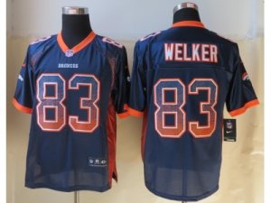 Nike Denver Broncos #83 Welker Blue Jerseys(Drift Fashion Elite)