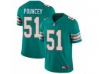 Nike Miami Dolphins #51 Mike Pouncey Vapor Untouchable Limited Aqua Green Alternate NFL Jersey