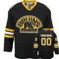 Customized Boston Bruins Jersey Black Third Man Hockey