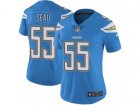 Women Nike Los Angeles Chargers #55 Junior Seau Vapor Untouchable Limited Electric Blue Alternate NFL Jersey