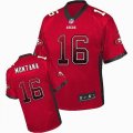 Nike San Francisco 49ers 16 Joe Montana Red Team Color Stitched NFL Elite Drift Fashion Jersey