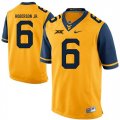 West Virginia Mountaineers #6 Reggie Roberson Jr. Gold College Football Jersey