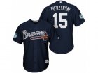 Mens Atlanta Braves #15 A.J. Pierzynski 2017 Spring Training Cool Base Stitched MLB Jersey