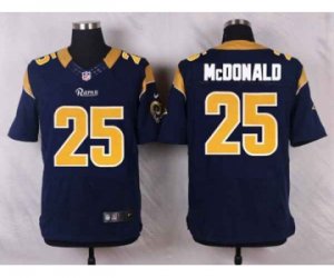 Nike NFL st. louis rams #25 mcdonald blue jerseys[Elite]