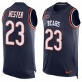 Mens Nike Chicago Bears #23 Devin Hester Limited Navy Blue Player Name & Number Tank Top NFL Jersey