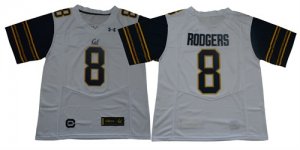 California Golden Bears #8 Aaron Rodgers White College Football Jersey