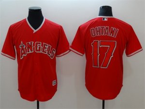 Los Angeles Angels Of Anaheim #17 Shohei Ohtani Red Cool Base Jersey