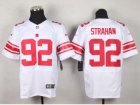 Nike New York Giants #92 Michael Strahan white Jerseys(Elite)