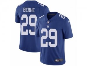 Mens Nike New York Giants #29 Nat Berhe Vapor Untouchable Limited Royal Blue Team Color NFL Jersey