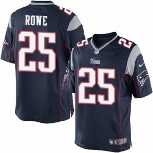 Mens Nike New England Patriots #25 Eric Rowe Limited Navy Blue Team Color NFL Jersey