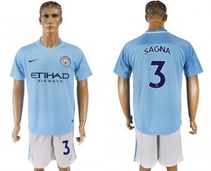 2017-18 Manchester City 3 SAGNA Home Soccer Jersey