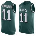 Mens Nike Philadelphia Eagles #11 Carson Wentz Limited Midnight Green Player Name & Number Tank Top Wentzylvania NFL Jersey