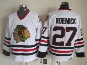 NHL Chicago Blackhawks #27 Jeremy Roenick white Throwback Stitched jerseys