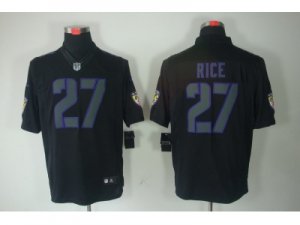 Nike NFL Baltimore Ravens #27 Ray Rice Black Jerseys(Impact Limited)