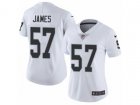 Women Nike Oakland Raiders #57 Cory James Vapor Untouchable Limited White NFL Jersey