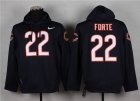 Nike Chicago Bears #22 Matt Forte Blue jerseys(Pullover Hoodie)