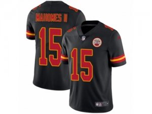 Nike Kansas City Chiefs #15 Patrick Mahomes II Limited Black Rush NFL Jersey